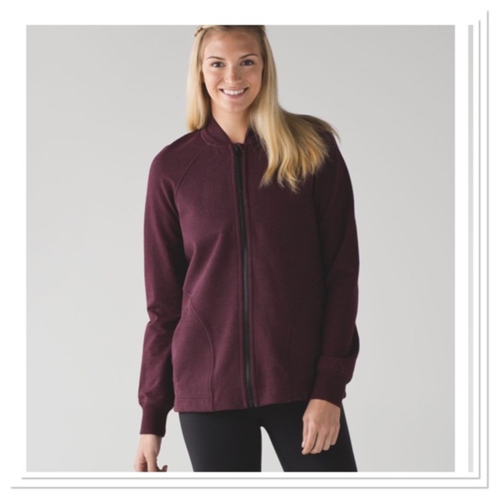 lululemon athletica Burgundy Bomber Jacket